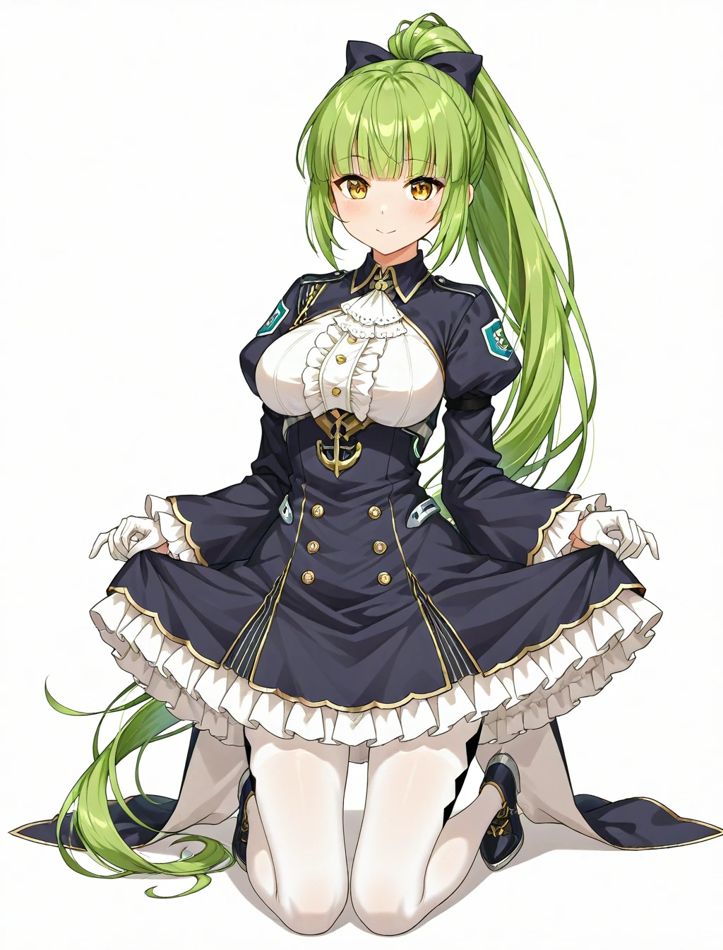 <lora:shropshire_XL_illustrious-noob_v1:1> 1girl, shropshire \(azur lane\), fatigues, kneeling,, best quality, masterpiece, high quality, highres, absurdres ,<lora:NoobV065sHyperDmd:1>