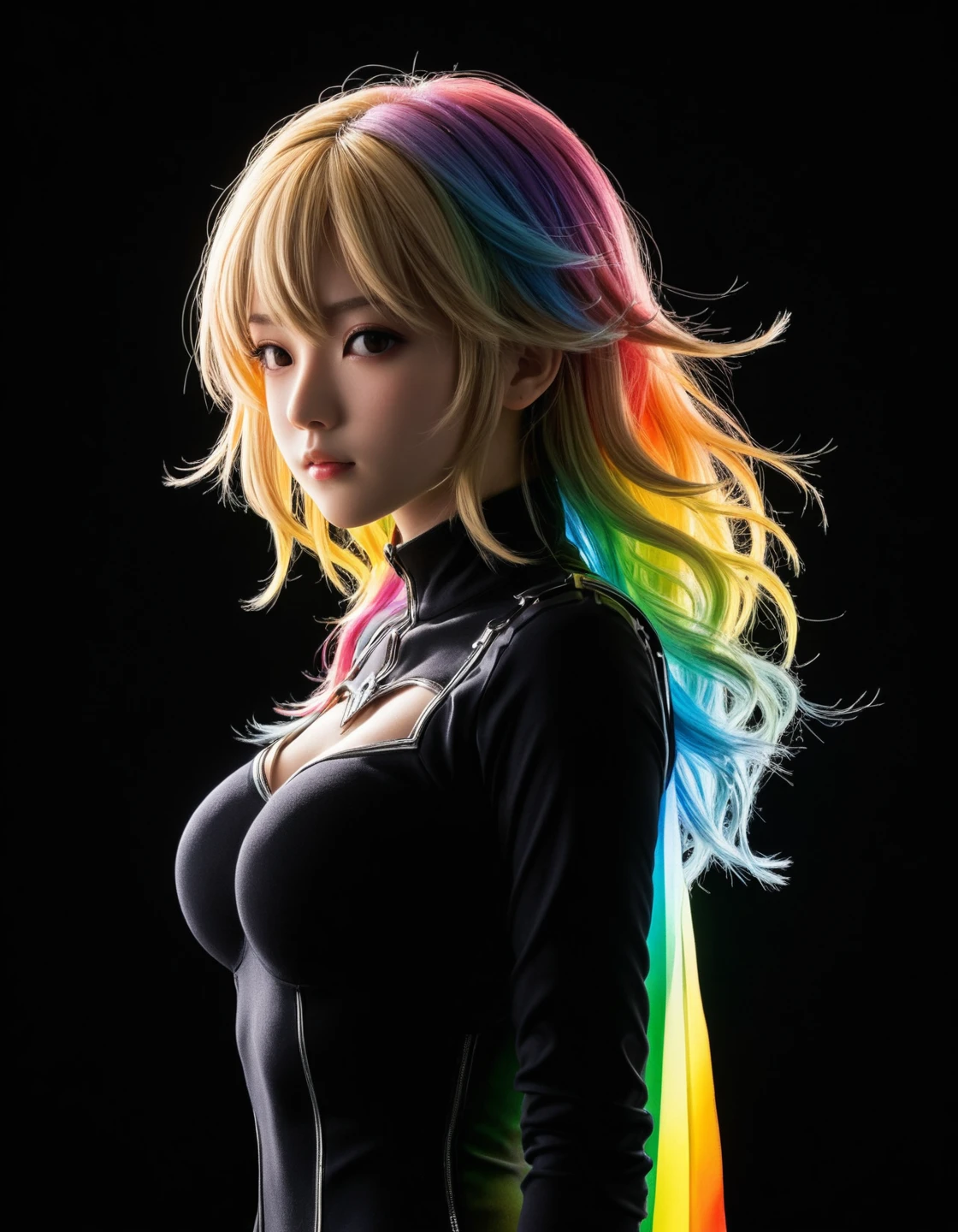 score_9, score_8_up, score_7_up, score_6_up, score_9, score_8_up, score_8, (anime-style silhouetted outline against a black background:1.2), 1woman, (female bloodrager:1.2), rainbow-coloured, full body focus, (masterpiece:1.2) (illustration:1.2) (best quality) (detailed) (intricate) (8k) (HDR) (wallpaper) (cinematic lighting) (sharp focus)(highly detailed face).,