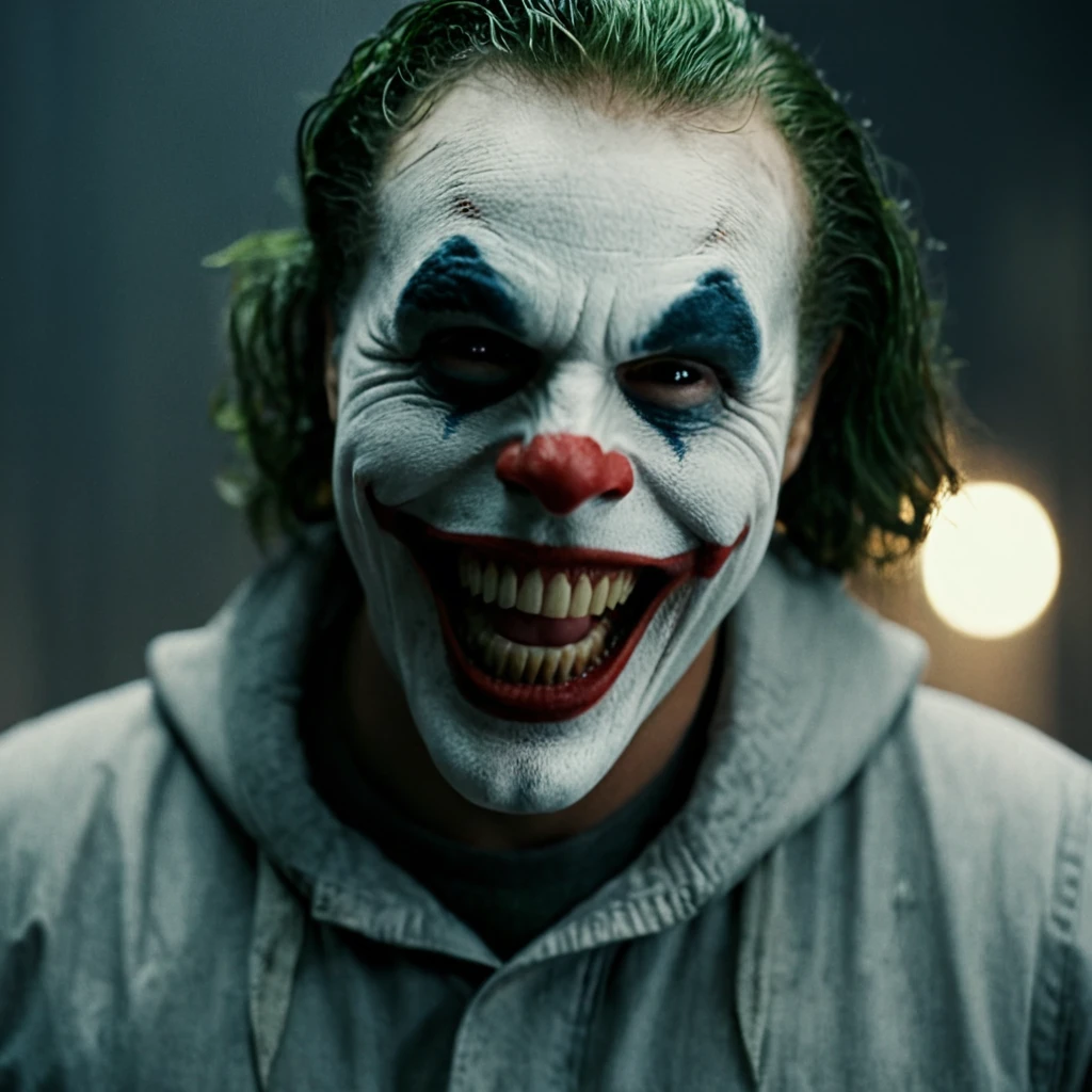 cinematic film still of <lora:black sclera illu v1:1>
a painting of a creepy laughing joker person wearing a white mask,solo,smile,open mouth,1boy,upper body,male focus,teeth,hood,grin,no humans,mask,horror (theme) , black sclera, black eyes, dark eyes, hollow eyes, empty eyes, shallow depth of field, vignette, highly detailed, high budget, bokeh, cinemascope, moody, epic, gorgeous, film grain, grainy