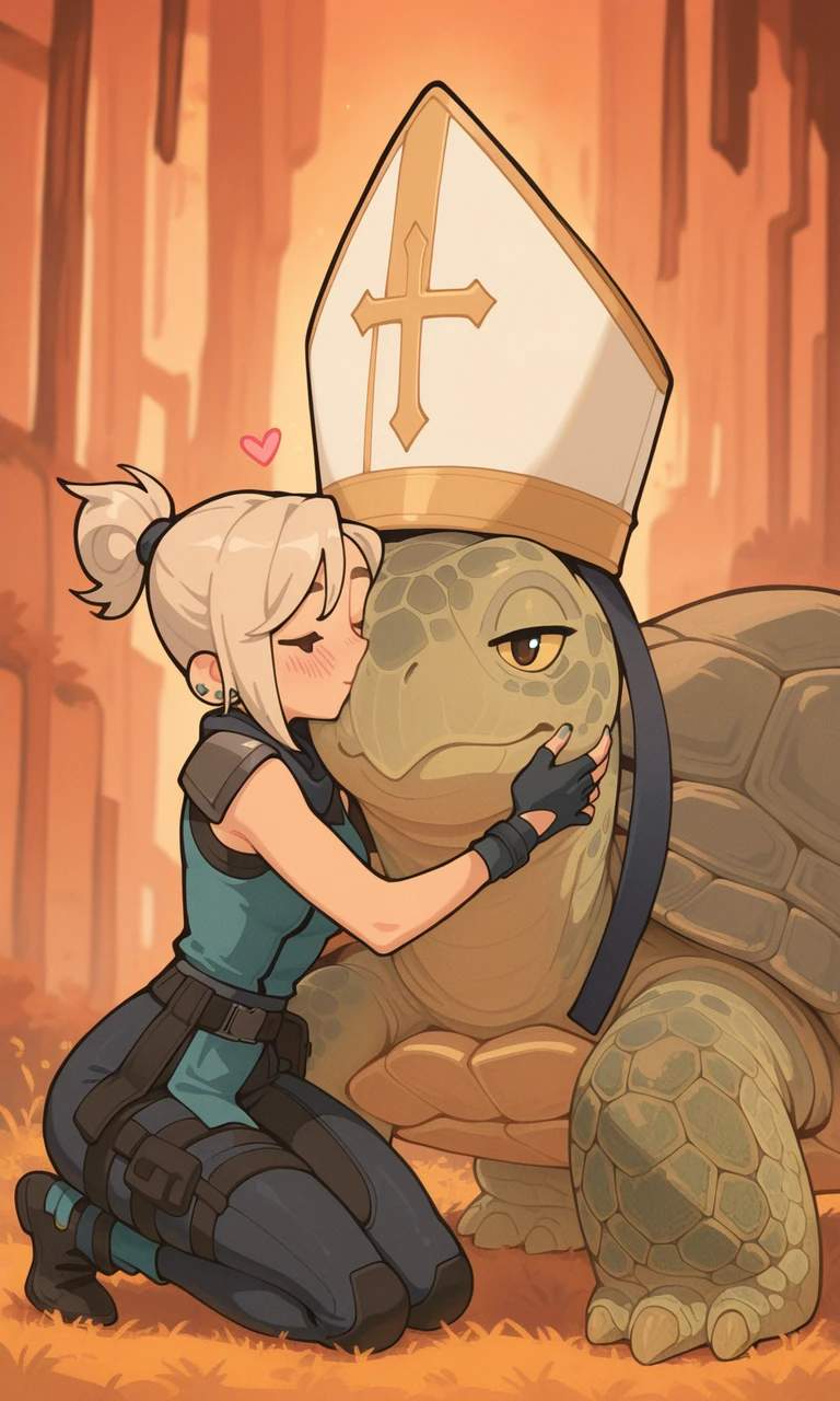 embedding:IllusP0s, wwafr, turtle pope, 1girl, jett_\(valorant\), 1girl, sitting, hugging, loving,<lora:wwafr-10.safetensors:1.0:1.0> <lora:turtle_pope_r1.safetensors:1.0:1.0>