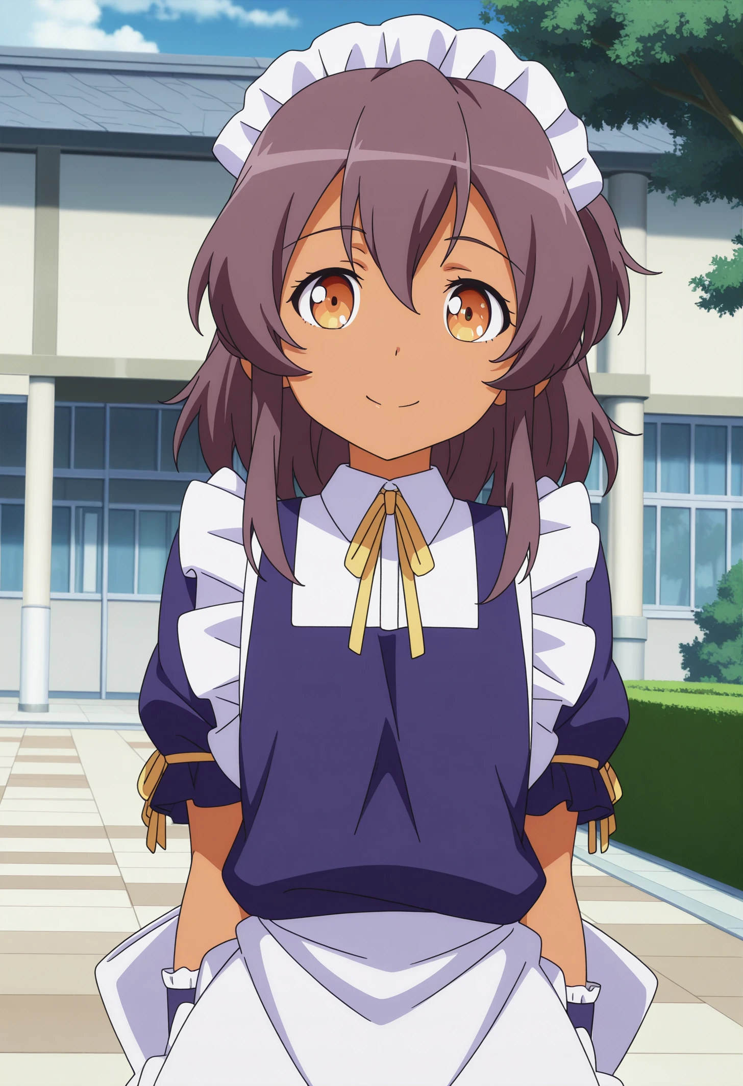 masterpiece:1.5, high quality, blush, smile, closed mouth, looking at viewer, white panties, madoka, school uniform, black skirt, two side up, short twintails, pink hair, ((flat chest, slender)), lanky, Skinny body, petite body, Slim Body, Slim waist, Slim legs, Slim hips, bare knuckle, lift skirt, skirt lift, lifted by self, , indoors, classroom, looking at viewer, from below, cowboy shot