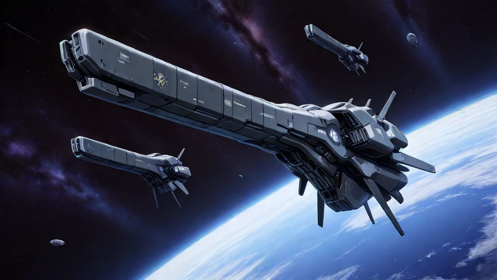 masterpiece, best_quality, very_aesthetic, highres, absurdres, ultra detailed,
black machine,
<lora:negXL:0.5> <lora:LOGH_Imperial_Warships_IL:1> starry sky, earth \(planet\), , no humans, science fiction, spacecraft, , machinery, logh, emblem
<lora:Starfield_IL_MIX:0.4>
<lora:spacewar_IL:0.6>