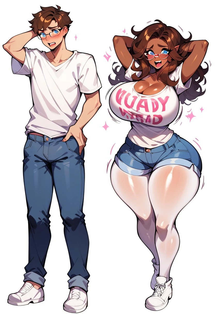 zPDXLxxx,zPDXL,score_9, score_8_up, score_7_up, source_anime,tr2nsf0rmati0n,transformation,before and after, fully clothed light-skinned female, bimbo, gyaru, tan, tanned skin, revealing clothes, barely clothed, breast expansion, ass expansion, huge breasts, huge ass, tanlines, fishnets, presenting, seductive pose, seductive smile