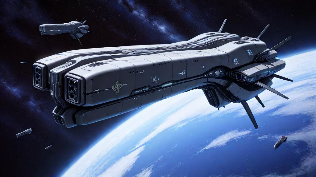 masterpiece, best_quality, very_aesthetic, highres, absurdres, ultra detailed,
black machine,
<lora:negXL:0.5> <lora:LOGH_Imperial_Warships_IL:1> starry sky, earth \(planet\), , no humans, science fiction, spacecraft, , machinery, logh, emblem
<lora:Starfield_IL_MIX:0.4>
<lora:spacewar_IL:0.6>