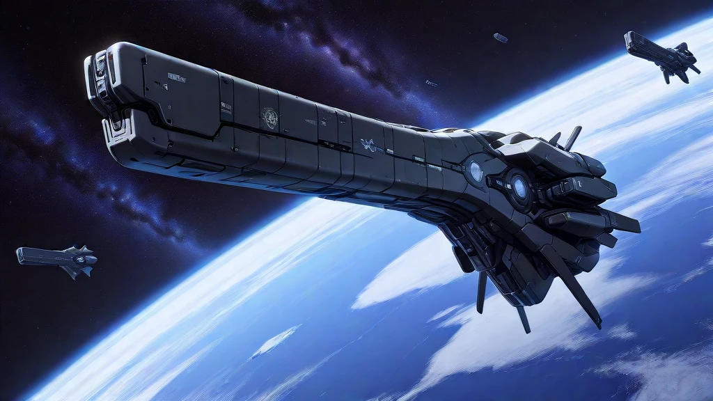 masterpiece, best_quality, very_aesthetic, highres, absurdres, ultra detailed,
black machine,
<lora:negXL:0.5> <lora:LOGH_Imperial_Warships_IL:1> starry sky, earth \(planet\), emblem,   no humans, science fiction, spacecraft, , machinery,  logh, 
 <lora:Starfield_IL_MIX:0.4>
 <lora:spacewar_IL:0.6>