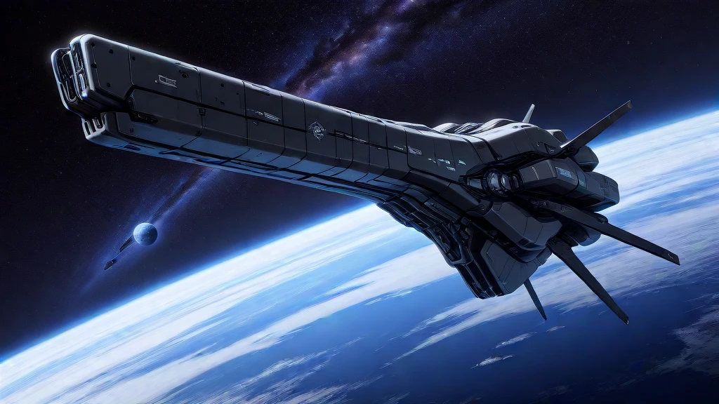 masterpiece, best_quality, very_aesthetic, highres, absurdres, ultra detailed,
black machine,
<lora:negXL:0.5> <lora:LOGH_Imperial_Warships_IL:1> starry sky, earth \(planet\), , no humans, science fiction, spacecraft, , machinery, logh, emblem
<lora:Starfield_IL_MIX:0.4>
<lora:spacewar_IL:0.6>