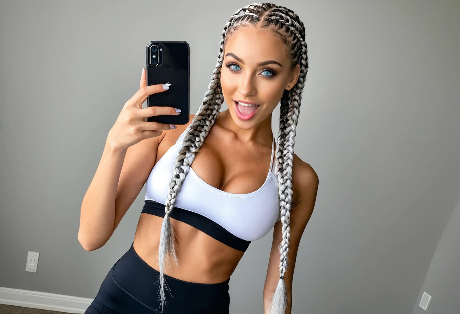 Sarah Petersons Fit Gym selfie solo pose FT15 v1.0 SDXL XLrd