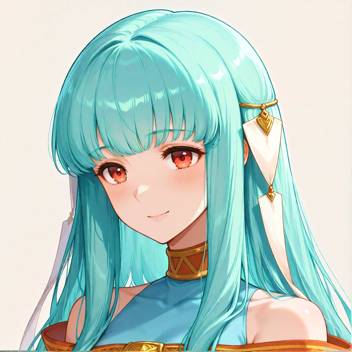 <lora:Hyper-SDXL-8steps-lora:.9>, (masterpiece),(best quality),(ultra-detailed),(best illustration),(absurdres),(detailed background),(very aesthetic), solo , <lora:Ninian-ILXL-10:1> ninian, portrait shot, smile, simple background