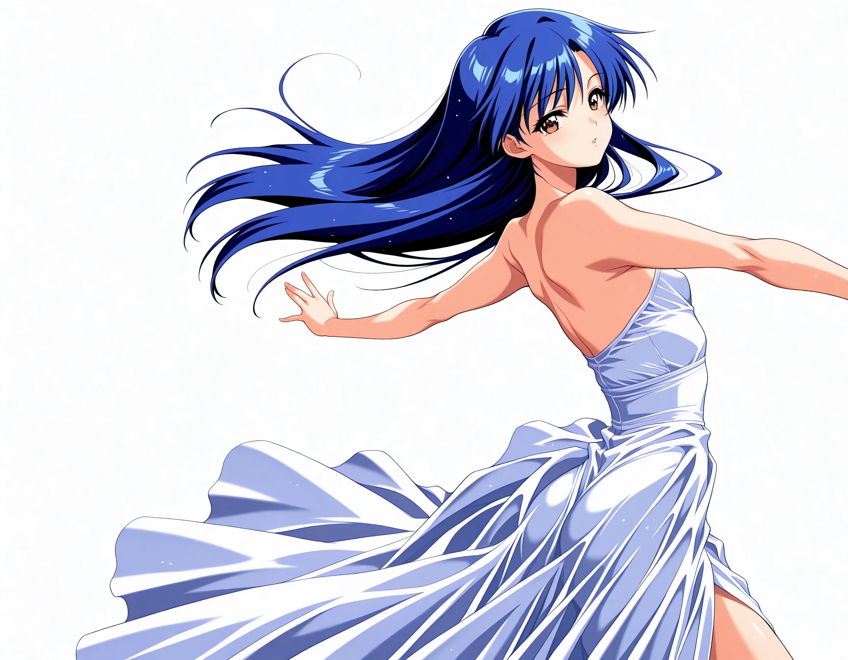 音無響子
Low - Angle、
Low - Angle、Long skirt、Hold down your skirt that is being blown up by the strong wind、Anime white panties in a strong wind、Crotch is visible
ローレグのパンツ、Color: White、
Crotch is visible、
、Lined、White lace lining、
