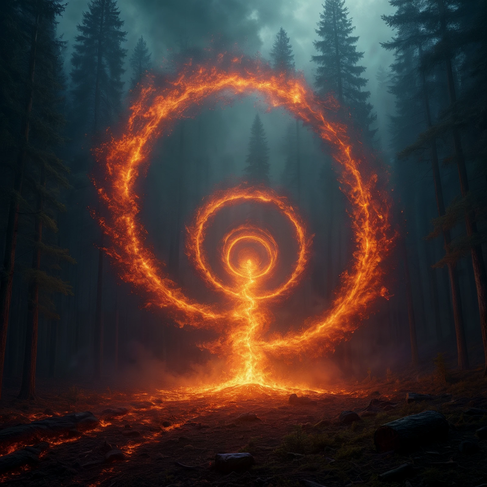 A smokey vortex above a forest, filled with glowing embers.
<lora:Vortex01_CE_XL_300-OT:0.4> vrtxCE_style