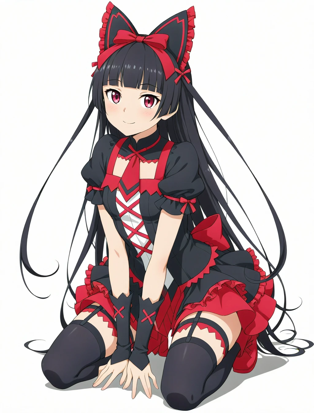 <lora:rory_mercury_XL_illustrious-noob_v1:1> 1girl, rory mercury, goth fusion, kneeling,, best quality, masterpiece, high quality, highres, absurdres ,<lora:NoobV065sHyperDmd:1>