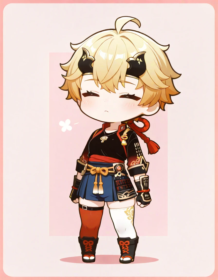 masterpiece, best_quality, very_aesthetic, highres, absurdres, ultra detailed,
<lora:negXL:0.5> <lora:chibi_IL_MIX:1> chibi, solo, simple background (ã£- ⸠â Ï) , genshin_impact, thoma \(genshin impact\), genshin impact