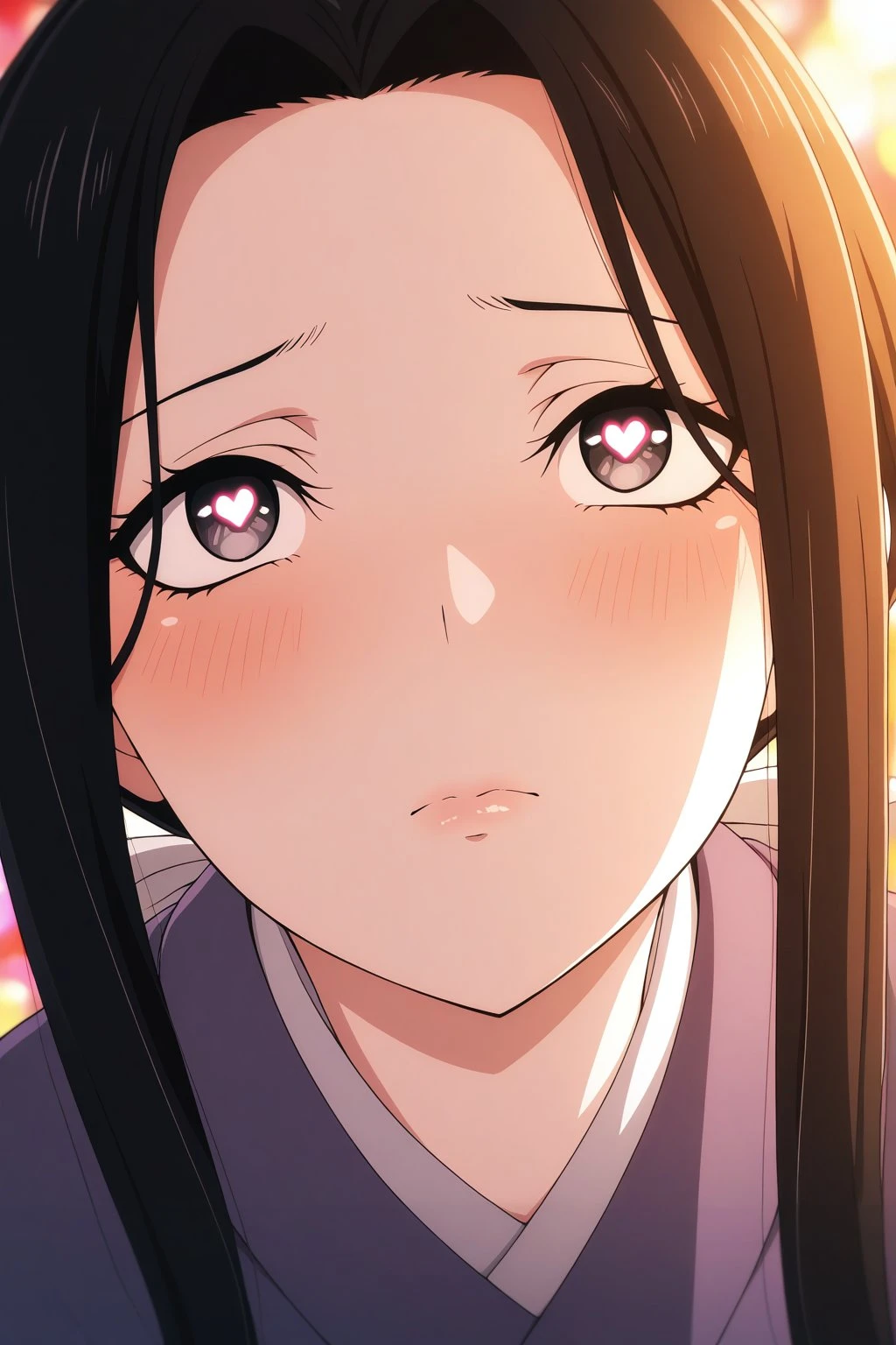 masterpiece, best quality, newest, absurdres, highres,
looking up, heart eyes, glossy lips, light breeze, warm light across face, shy, color splash background,
<lora:il_contrast_slider_d1 (ЦВЕТ КАРТИНКИ):-0.8> 
<lora:Shirayuki:0.8> shirayuki, 1girl,