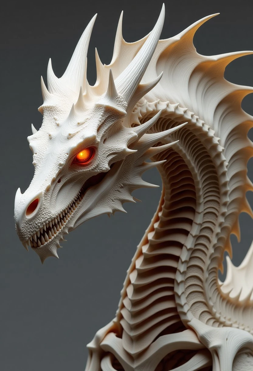 whitee magniffic dragon