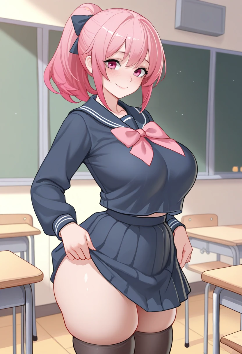Score 9, Score 8 up, Score 7 up, The rating is questionable,
Detailed Background, Shiny skin,Reika Aoki,
nsfw,Nude,standing,,large breasts,nipples,pussy,short of a person,whole body,thin,pubic hair,Big Areola,looking at viewer,in the classroom,anime style,high quality,illustration,masterpiece,highly detailed,Heavy chest, attractive, Written boundary depth, (Perfect Anatomy:1.2), Accurate limbs, Emphasize cleavage, Camel Toe:1.21, (Highest quality:1.4), 32k resolution, High resolution 32k UHD, (masterpiece:1.2)), (Improvement of quality:1.4), finely,Very detailed, Symmetrical eyes, ((Super huge boobs:1.4)), (Wide Hips), Light shines in, Light and shadow are clear, Professional Cinema Lighting , hoshizora miyuki, pink hair, twin drills, pink eyes, (School Swimsuit),,Camel Toe:1.21,