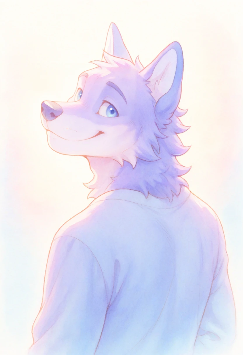 Female gender,furry, White skin, ultra cute face, elements in the skin, shiny t-shirt, Beautiful lights and shadows, ambient light, Ultra detailed skin, volumetric light,in watercolor style, illustration,anime