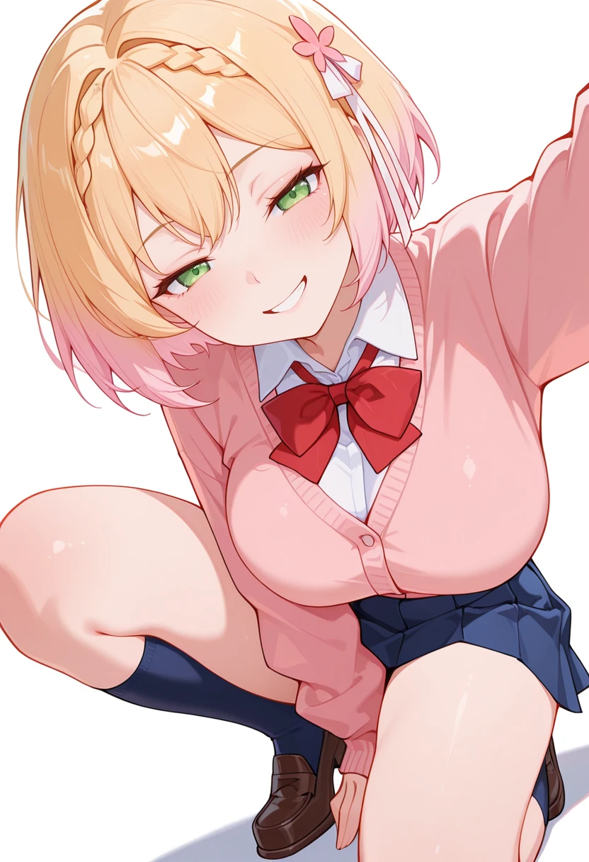 from front,focus on panties,fine underwear,black panty,flat chest
,BREAK,
hinata yume, blonde hair, red skirt, big eyes,
,BREAK,
{{{shaded face}}}, naughty smile, mock, smile big, happy smile, open mouth, looking down at viewer, masterpiece,absurderes, beautiful detailed face
,BREAK,
,Squat,looking down at viewer,Squatting,
((masutepiece,hight resolution)), masutepiece, Best Quality, , absurderes, Perfect Skin, Detailed skin texture, ultra-detailliert, 8K, Intricate details, beautifull detailed face,hight resolution, 1girl ,from front.
indoors,locker room