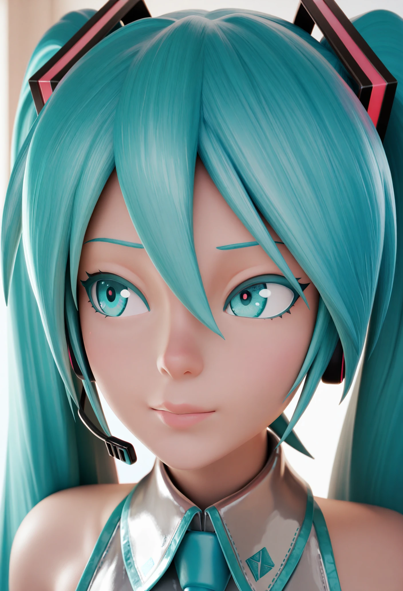 1girl, solo, portrait, 
masterpiece, best quality, <lora:saltoxicdue3d-guy90-Illust-Lorav101:1>, eudlas, 3d, hatsune miku