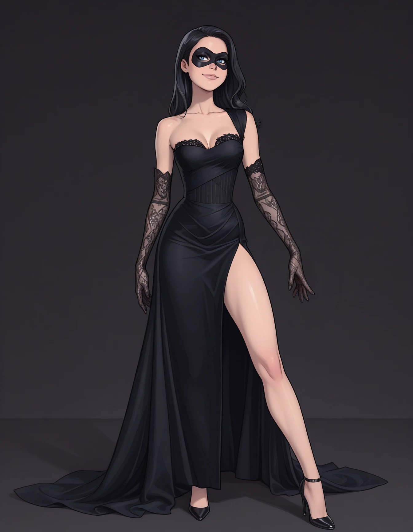Lumina Brides Single Shoulder Evening Dress v1.0