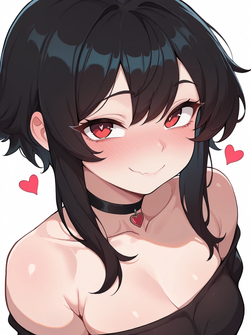 masterpiece, intricate detail,best quality, <lora:gigzagu123:0.8>1girl, solo, animal ears, breasts, open mouth, long hair, fangs, cleavage, upper body, looking at viewer, bangs, animal ear fluff, white background, multicolored hair, bare shoulders, tiger ears, black hair, blue eyes, medium breasts, dress, grey eyes, white dress, collarbone, simple background, grey hair, strap slip, teeth, ribbon, streaked hair