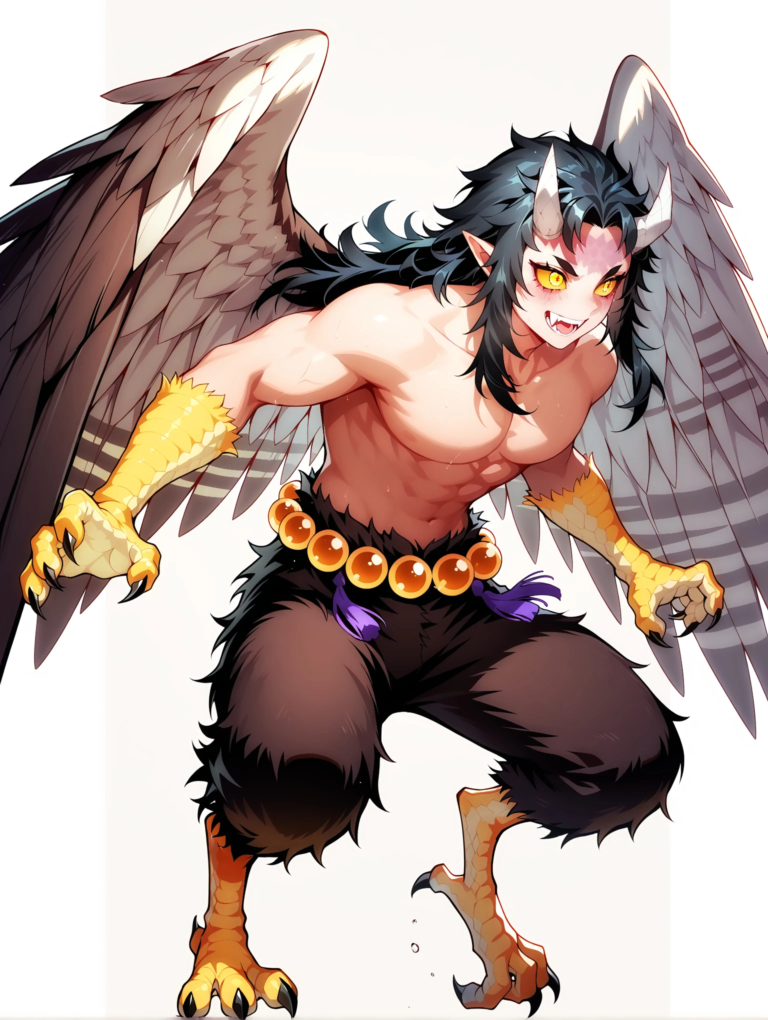 ((An elegant, confident and sexy muscular elderly adult male who is themed like owl, with owl like orange eyes and owl wings wearing erotic detailed forest guardian outfit)), (he is the guardian of the magic forest)), NSFW,  hentai, ((half naked lewd)), ((cuntboy:0.2)), ((body covered in feathers)), ((visible detailed well drawn hairy pussy of cuntboy)), ((clitoris rubbing)), ((character design inspired by Hades gane)), ((owl like body)),