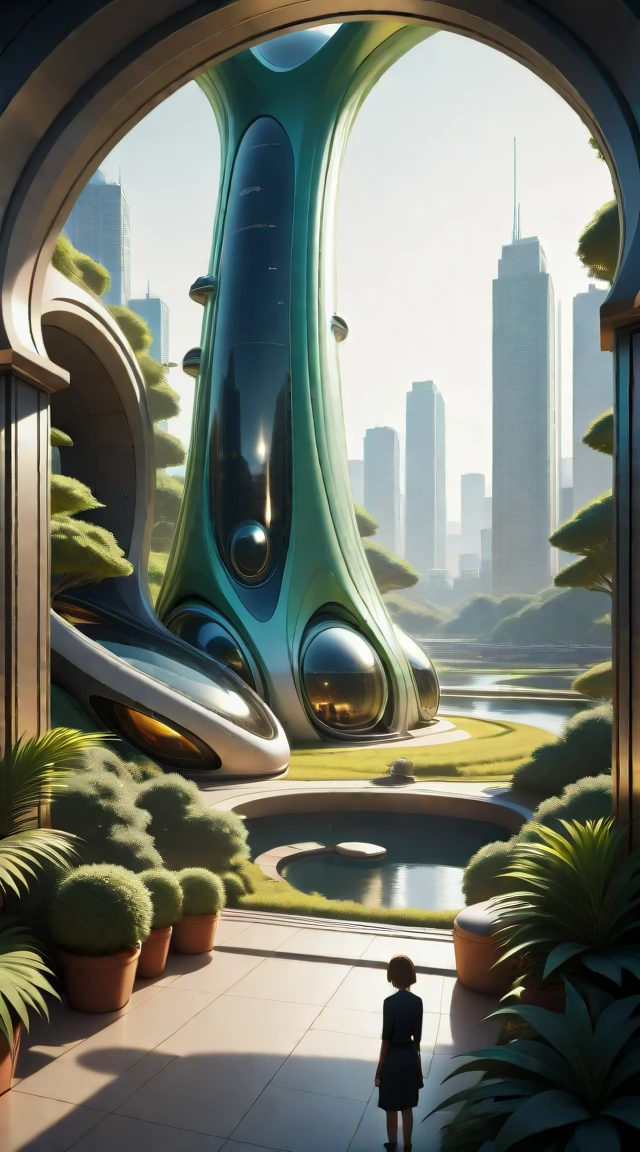 masterpiece, best_quality, very_aesthetic, highres, absurdres, ultra detailed,
<lora:negXL:0.5> <lora:solarpunk_IL:1>
solarpunk, nature, , scenery, sky, solar panel,
indoors light brown theme,green theme multiple-tone colors, city, cityscape, day, scenery, outdoors, tree, building, cityscape,,grass,futuristic,science fiction, riverbank, , animal, with bush ,