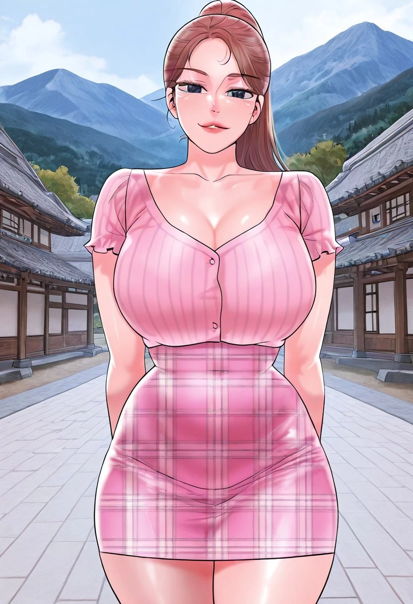 Final Fantasy Tifa，Realistic graphics，Photo-level quality，8K ultra-clear picture quality，long hair girl，large tities，Ultra shorts，Crop topping，exposed。