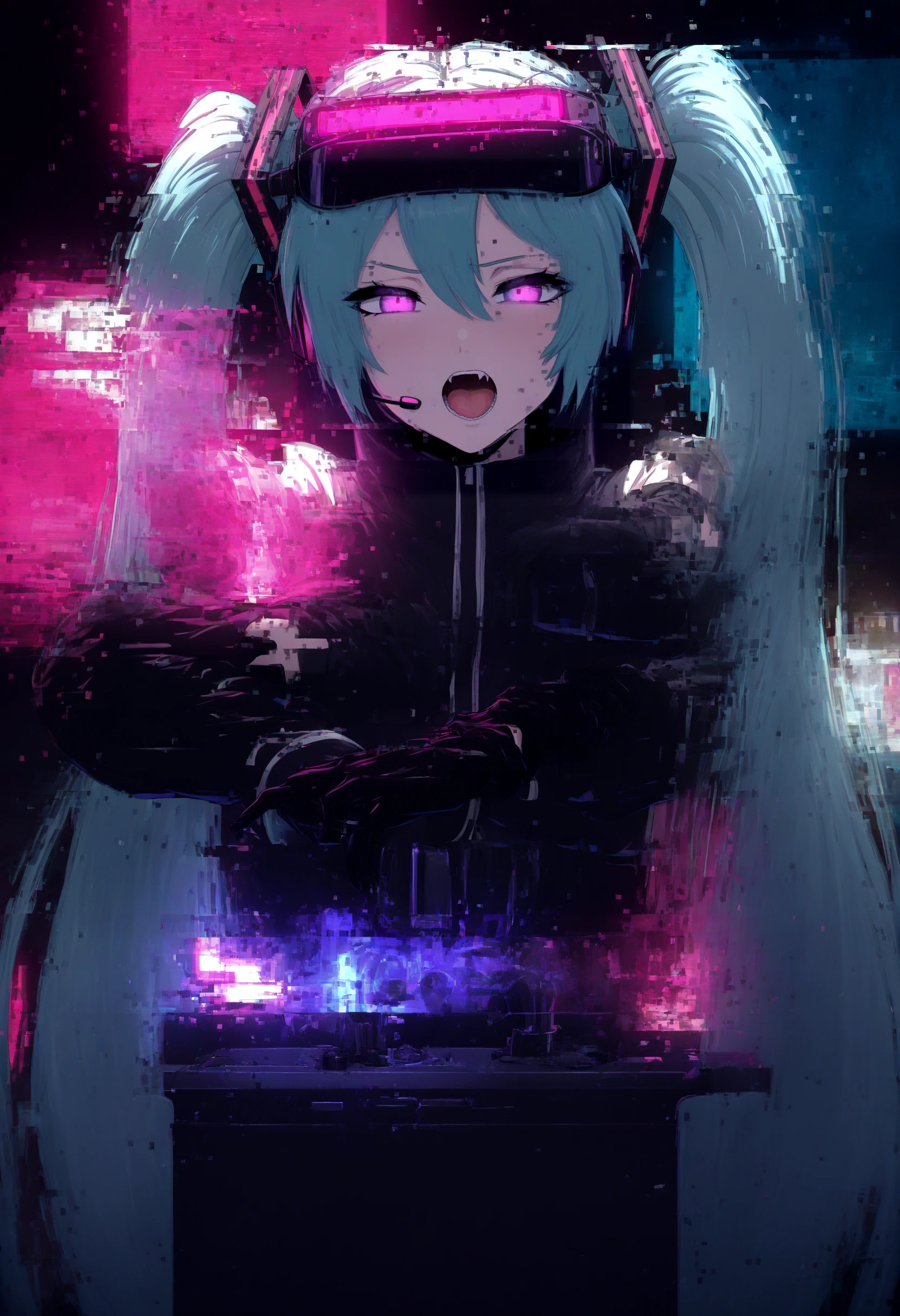 Glitch Effect – Special Effect DoRA (LoCon + DoRA_wd) Illustrious-XL