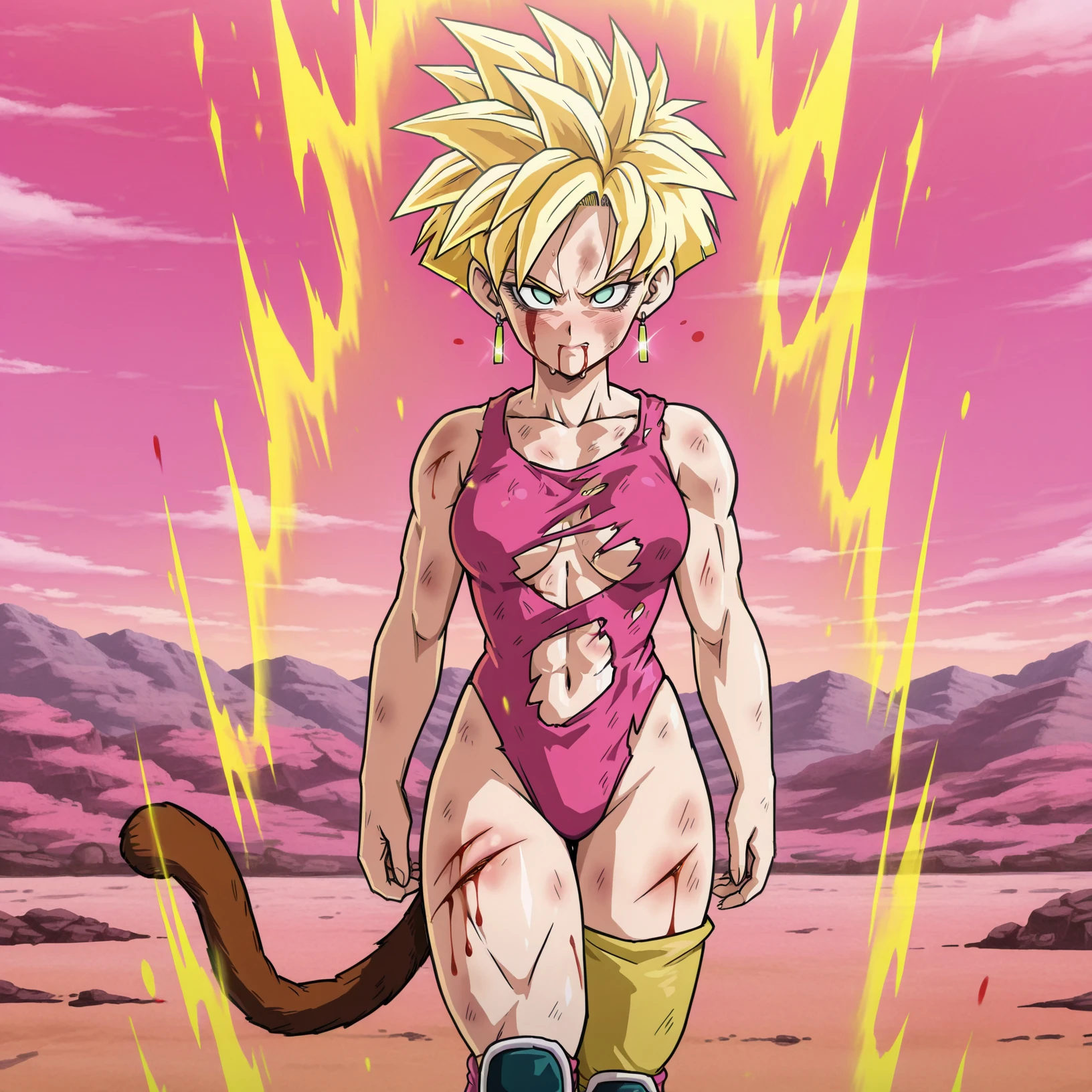 Caulifla, dragon ball, sexy, big breasts, big ass,