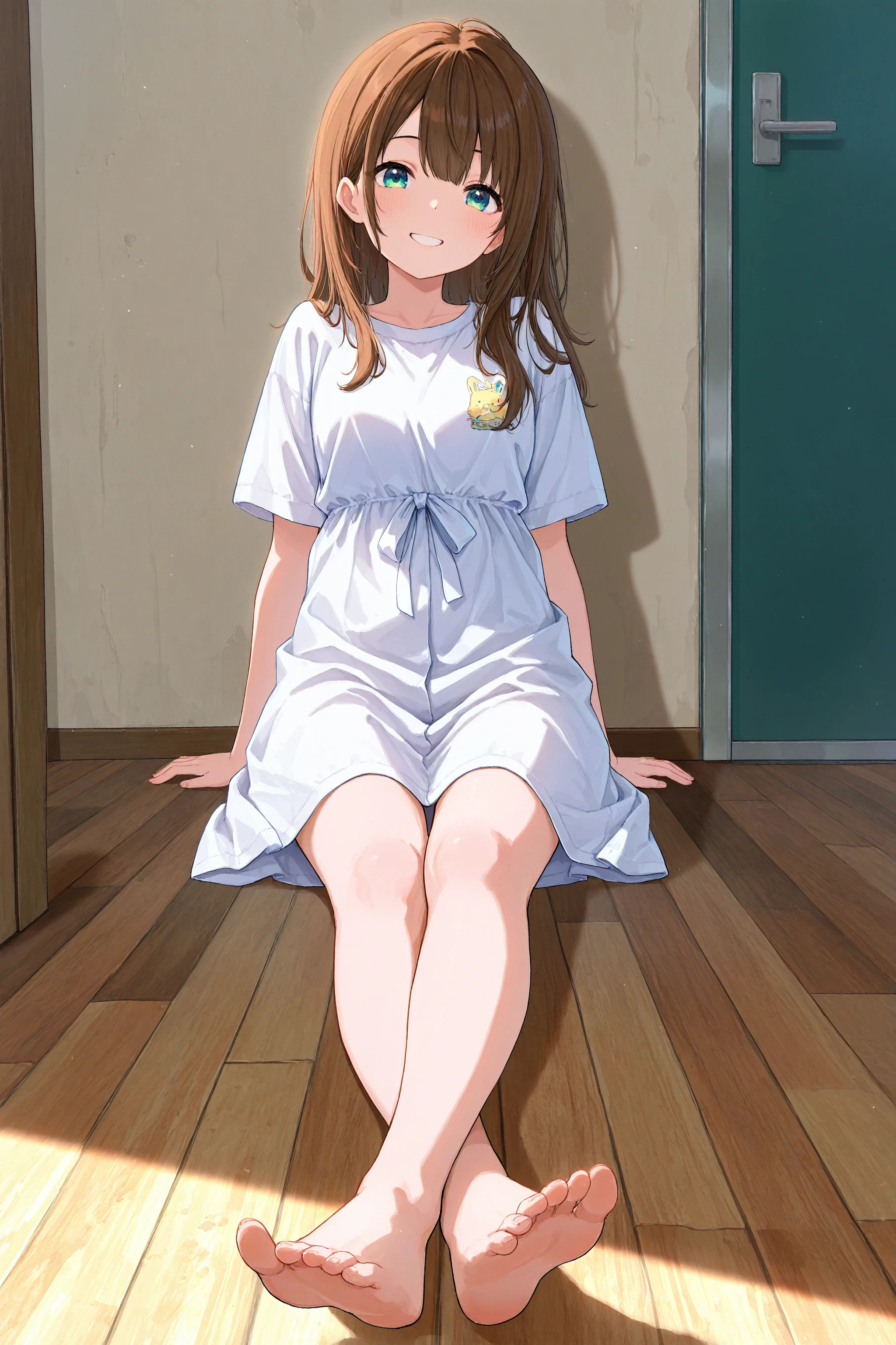 masterpiece, best quality, absurdres, safe
1girl, sitting, outstretched legs, on floor, full body, crossed ankles,
looking at viewer, smile
<lora:outstretched_legs_il_2_v2_final:1>