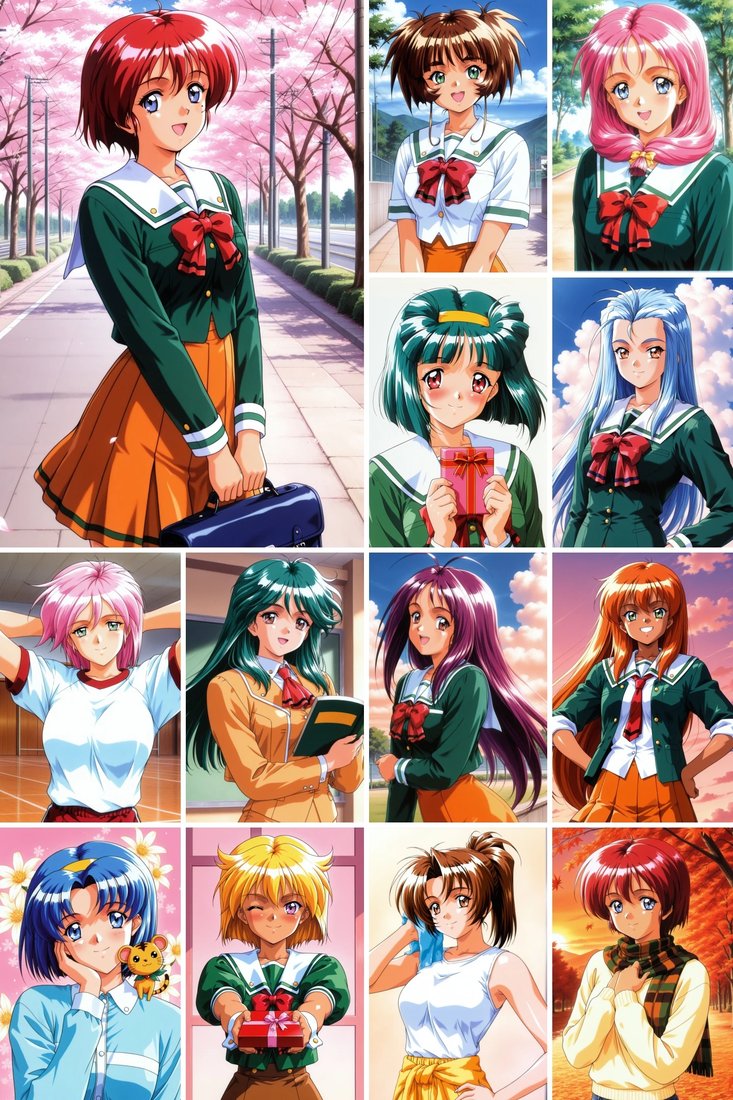 [illustrious XL] 12 in 1，Akira Otsuka/大冢亨《Tokimeki Memorial 2》/《心跳回忆2》- Artist Style illustrious XL_v1.0