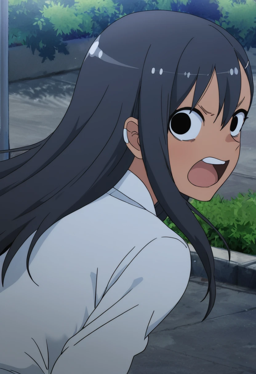 masterpiece, best quality, good quality, very awa, newest, highres, absurdres,outdoors, HayaseNagatoro-DontToyWithMeMissNagatoro,
Hayase Nagatoro \(Don't Toy With Me Miss Nagatoro\), 1girl, solo, long hair, looking at viewer, open mouth, black hair, black eyes, upset
,<lora:Hayase Nagatoro (Don't Toy With Me, Miss Nagatoro) Illustrious v2:0.8>