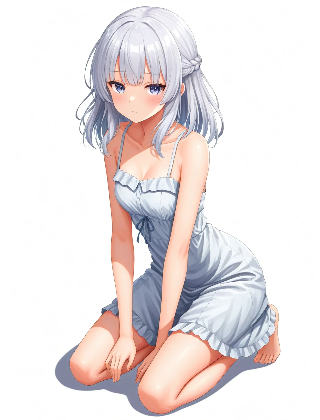 <lora:sakayanagi_arisu_XL_illustrious-noob_v1:1> 1girl, sakayanagi arisu, sundress, kneeling,, best quality, masterpiece, high quality, highres, absurdres ,<lora:NoobV065sHyperDmd:1>