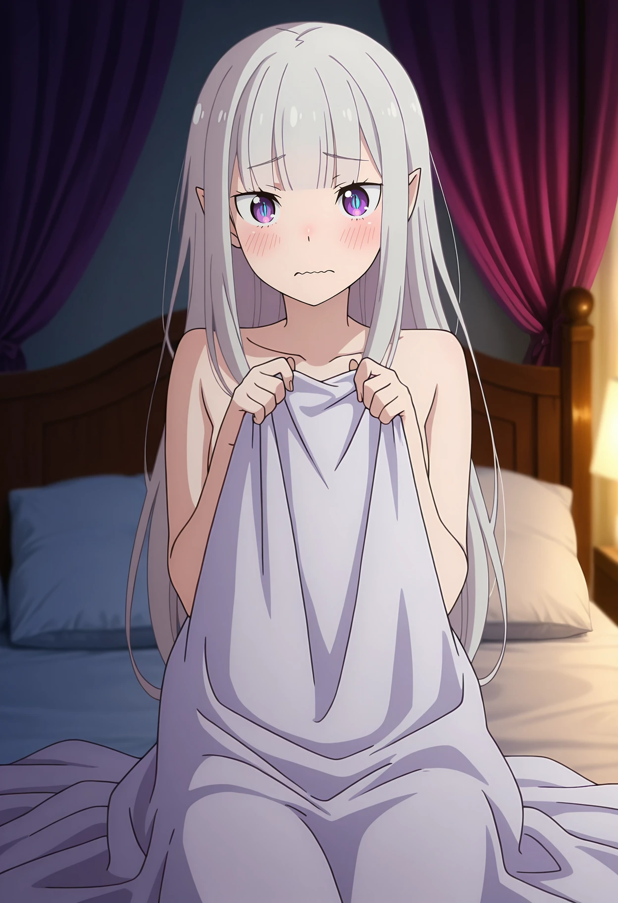 ((highest quality)), ((masterpiece)), (be familiar with), Perfect Face, indoor, Bedroom, Watching the audience,
One woman, Bai Zhi,
Open Mouth, Ecstatic expression, blush, smile,
Small breasts, Flat Chest, Young Girl, , , Girl,
Long Hair, Long Hair,
Leg spread,