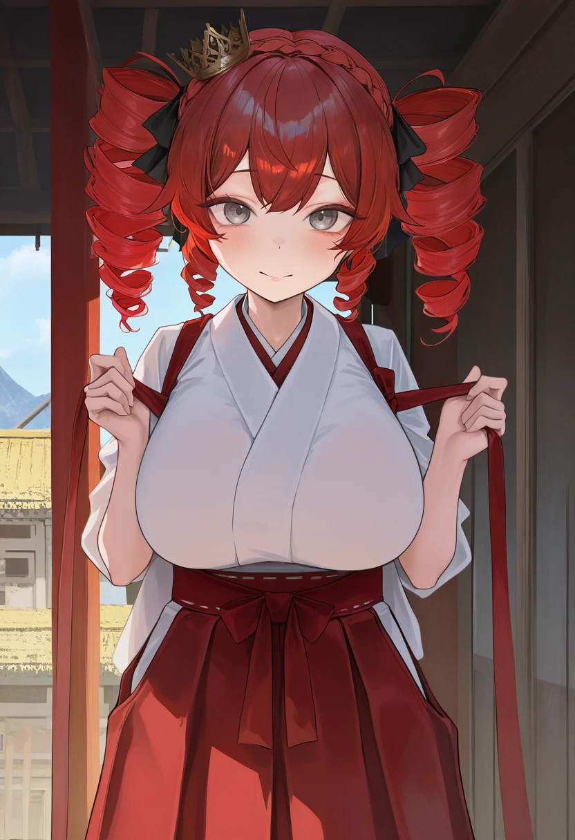 best quality, 4K wallpaper, masterpiece, extremely detailed CG unity 8k wallpaper, extremely detailed eyes, ultra-detailed, 1girl, solo, medium breasts, Ollie, zombie_skin, multicolored hair, multicolored eyes, twintail hair, earrings, style-bridal, outdoors, night, graveyard, (side view:1.5), looking at viewer, smile, standing, crossed legs, upper body,