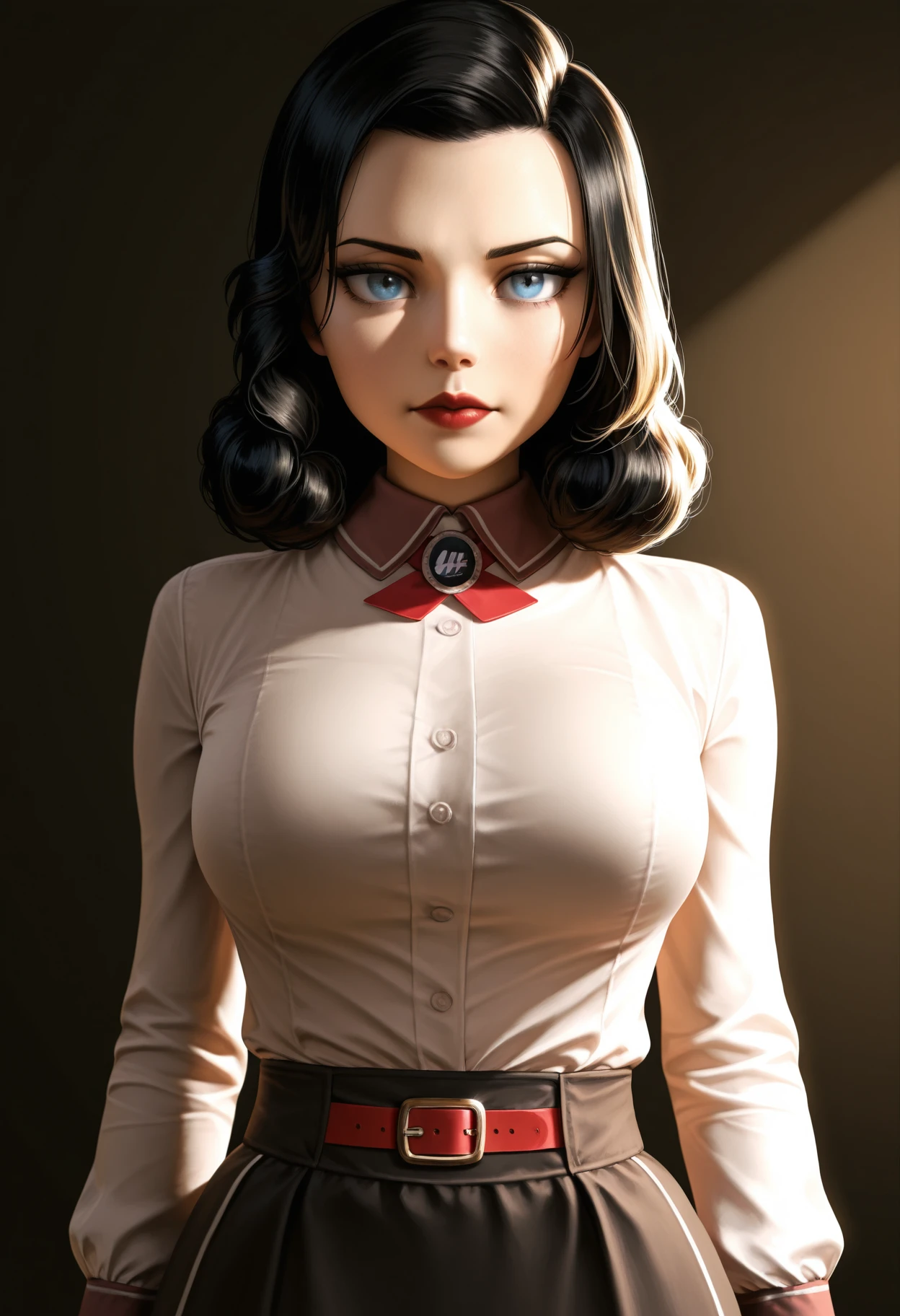 RAW photo a (portrait:1.2) of [women with short black hair : marion cotillard : 0.3],
(detailed clothes, realistic, extra detailed face, detailed eyes, beautiful face, beautiful eyes, ((perfect detailed full lips)), correct anatomy, 
background is boxing ring, ((boxing gloves)), (tight leather miniskirt:1.2), (bow tie), (ankle boots with heels), 
big breasts, leather bra, deep cleavage, 
(high detailed skin:1.2), shiny skin, oily skin, wet skin, (very detailed face:1.2),
looking at viewer, 
((superior look)), (standing still), 
soft drawing, soft colours, soft light, from below), (high detailed skin:1.2), 8k uhd, dslr, soft lighting, high quality