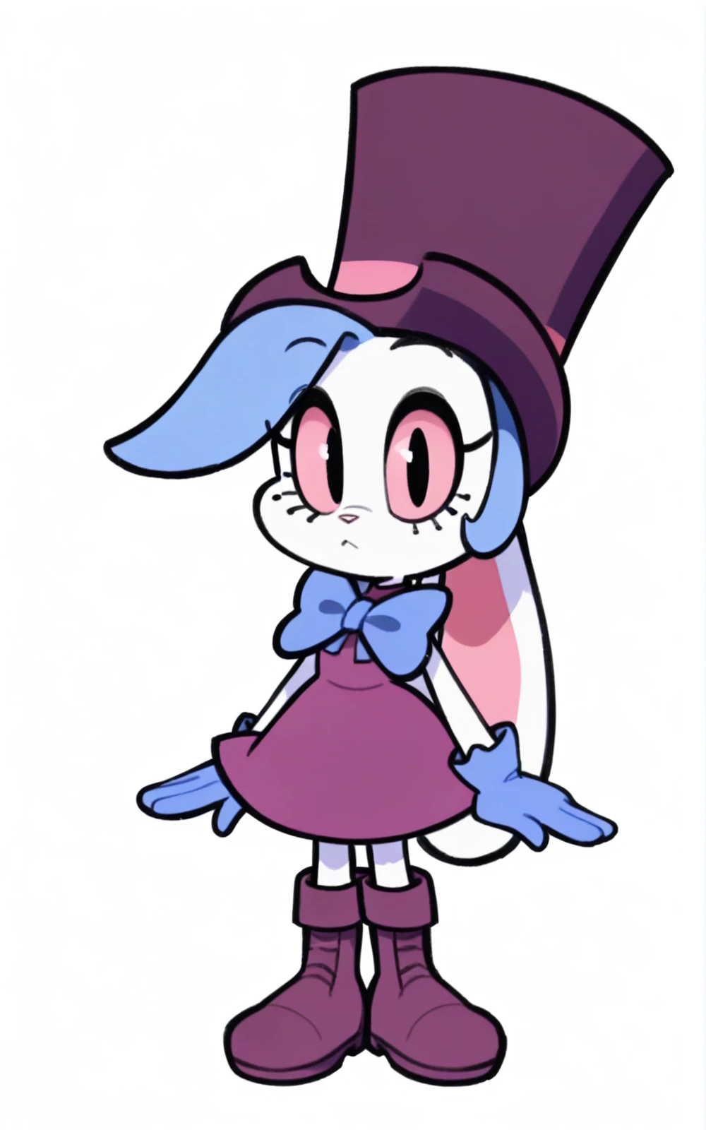 Custom avatar, Roger Rabbit, Roger Rabbit character, wearing black shorts, in the cyberspace, cgi backround, doing a dyamic pose,