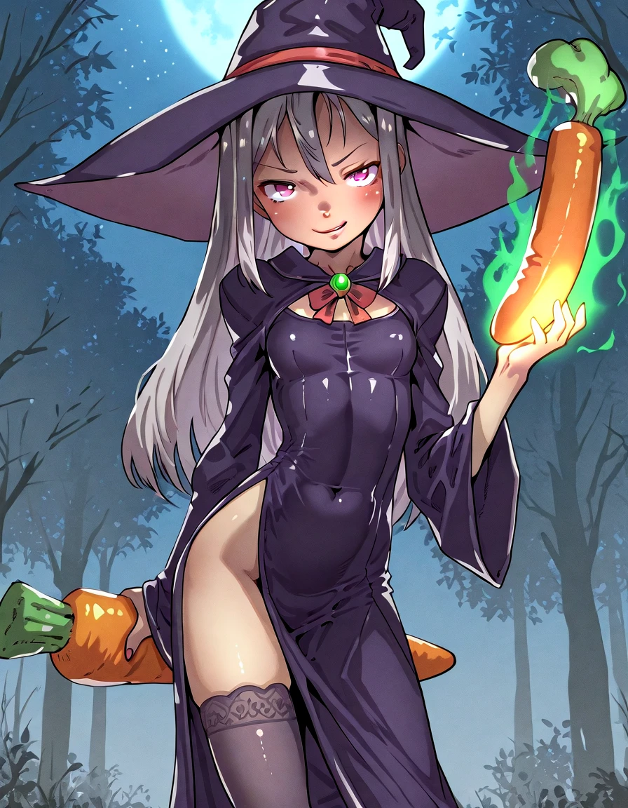((best quality)), ((highly detailed)), masterpiece, (detailed eyes, deep eyes), (1girl), full body, <lora:goblin_lora:.9>, goblin girl, (colored skin), ((green colored skin:1.35)), <lora:slim_tall-plump_short:1.25>, big hips, large breasts, short legs, thicc, big butt, <lora:Better Sharp Teeth 3:.95>, sharp teeth, wide grin, short hair, ((blue hair:1.2)), pink eyes, (crop top hoodie, short shorts, sandals), cleavage, (in a pumpkin patch, autumn_leaves), midday