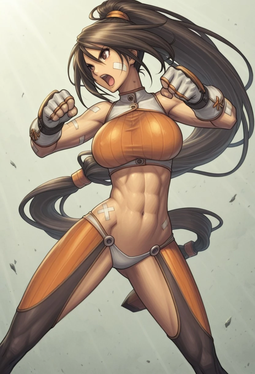 absurdres,, (mature woman1名:1.2), (abs:1.23),huge_breasts、(dark_tanskin:1.3)unity Dynamism,forward leaning posture、well-developed abs:1.5、(black hair)、spread your legs、she looks away, Loose-fitting clothing、skirt、Blurred Background、Sagging breasts、Leaning forward,((manga style:1.23)) , 、(white background:1.5)、Loungewear、A happy look、Plump body、Sitting、Legs crossed、Watercolor、(Watercolor style:1.8),My Hero Academia、High-leg uniform、Momo Yaoyorozu, (colorful clothes:1.5)