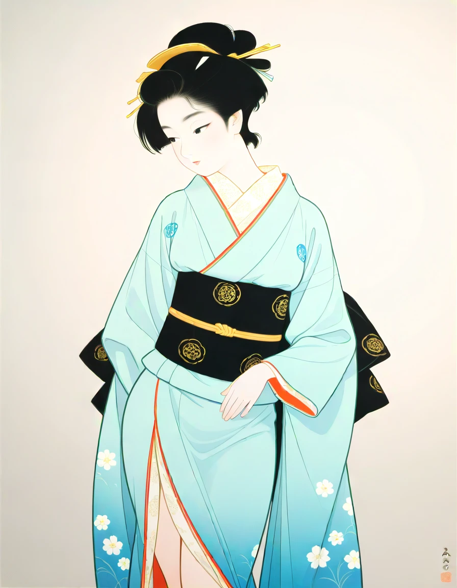 Uemura-Shoen(Nihonga) 上村松園 (日本膠彩畫) Illustrious