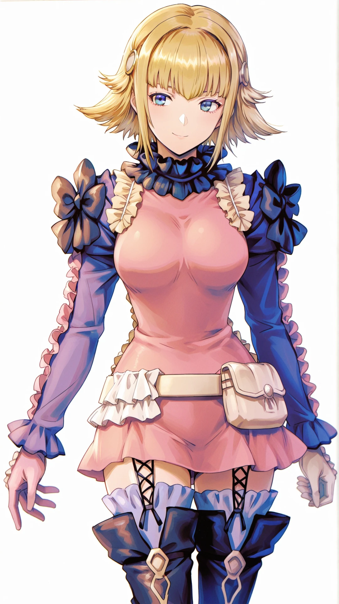 there is a woman in a maid outfit posing for a picture, cosplay of a catgirl! maid! dress, maid outfit, anime girl in a maid costume, maid dress, wearing maid uniform, ((maid costume(short), anime cat girl in a maid costume, in a fancy dress, dressed in a frilly ((ragged)), full body with costume, pink hair, ((wearing a (diaper), cat tail