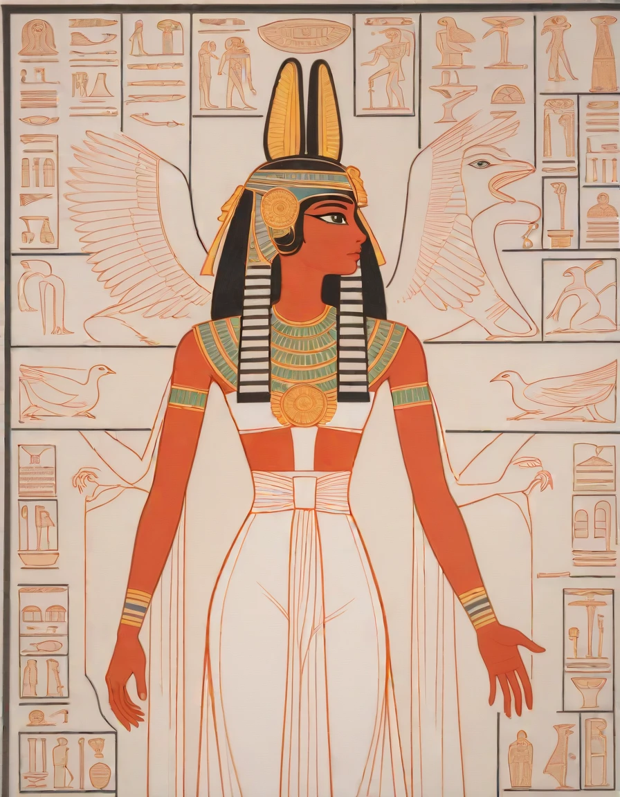 <lora:negXL:0.5> > masterpiece, best_quality, very_aesthetic, highres, absurdres, ultra detailed,
<lora:Egypt_IL:1>
egypt, traditional media,mural,high contrast,egyptian art,1boy, god,dark skin, crotalus ,,birds,,aura, white clothes ,ancient egyptian clothes,