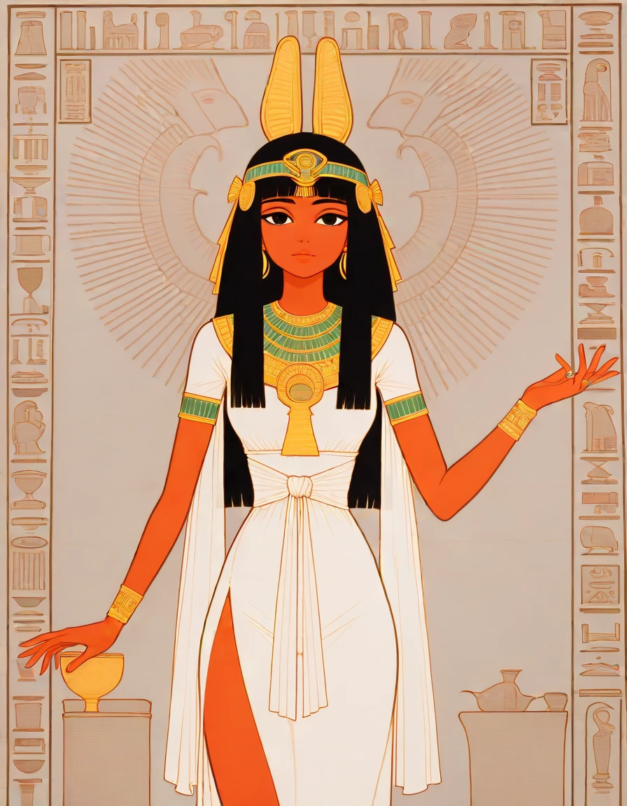 <lora:negXL:0.5> > masterpiece, best_quality, very_aesthetic, highres, absurdres, ultra detailed,
<lora:Egypt_IL:1>egypt, traditional media,mural,high contrast,ancient egyptian,
1boy, god,dark skin, jewelry, ,rings, ,aura,
side slit,