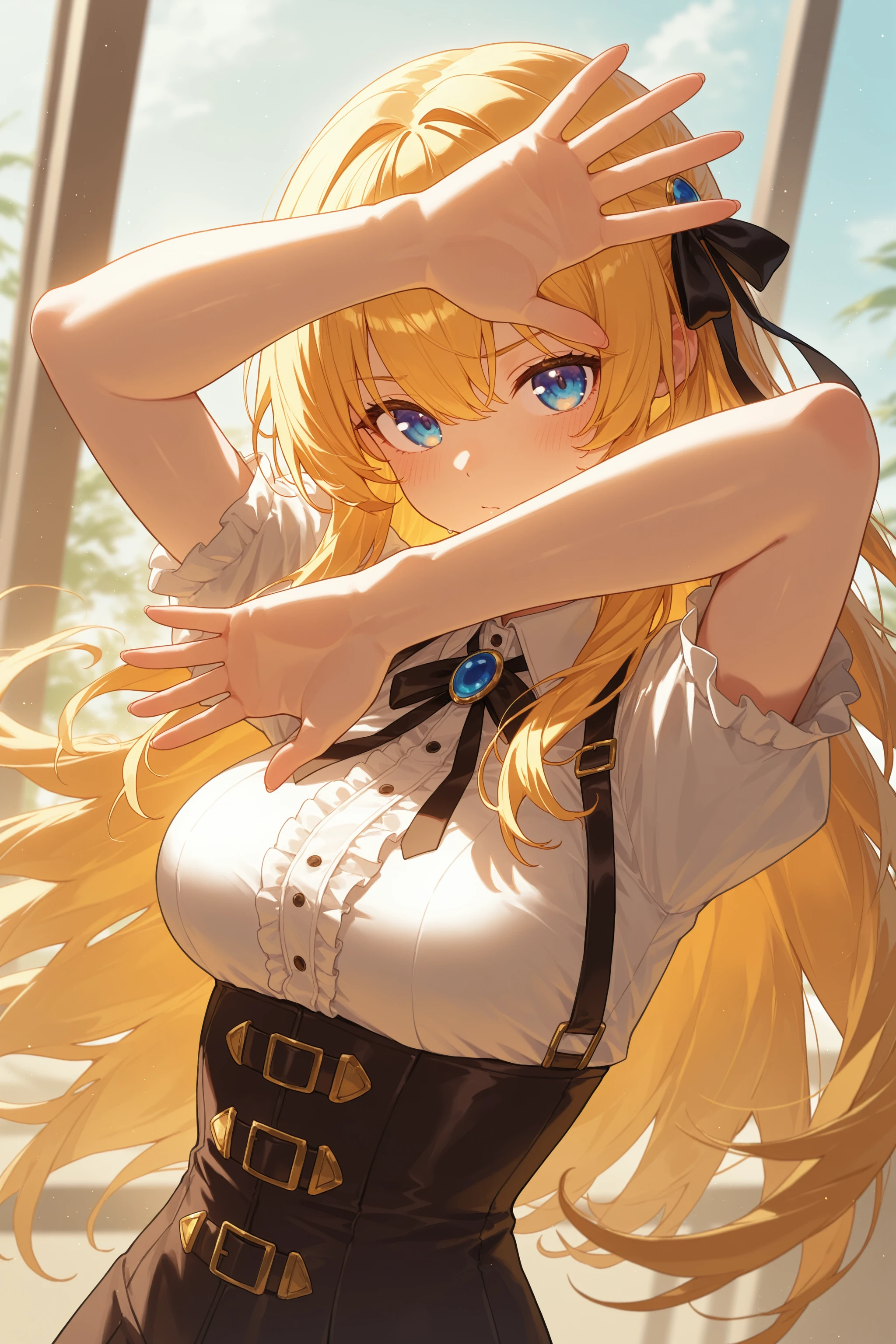 masterpiece, best quality, absurdres, safe
1girl, arm up,
<lora:daisuke_il_1_d16:1>