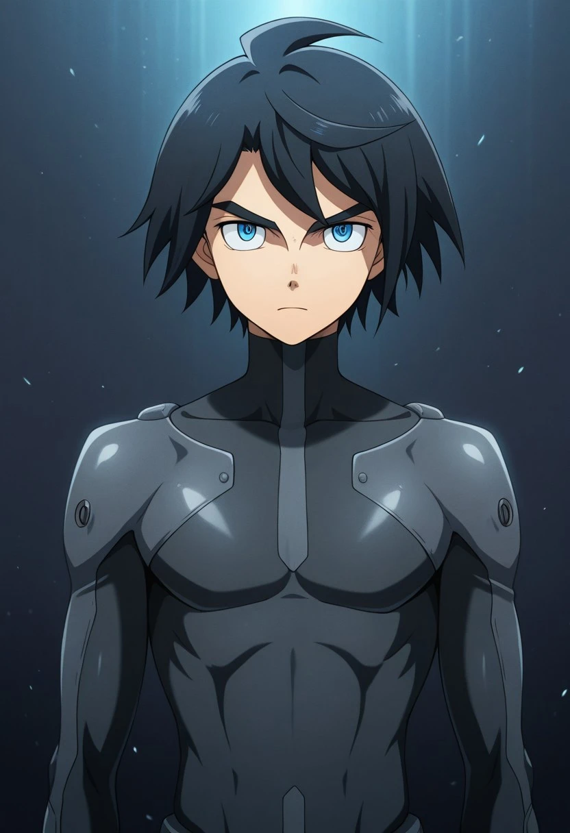 masterpiece,best quality,amazing quality, source_anime,
Mikadzukiogasu, 1boy, male focus, solo, blue eyes, black hair, , turtleneck, serious,