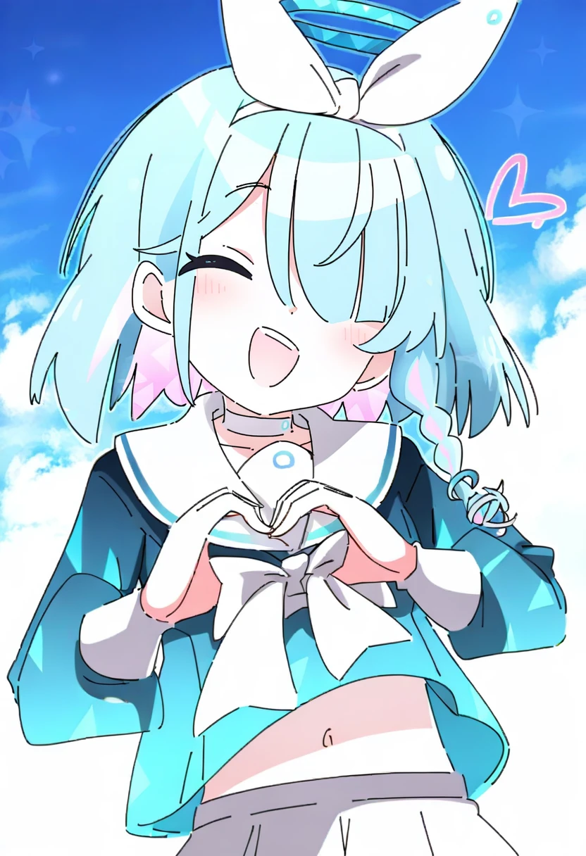 1girl, petite . huge tit , skindantation, +++
aqua eyes odd eyes ,
bright aqua hair,
medium hair ,
spiralcurl,
wavy hair ,
one eye visible through hair,
hair flaps ,
whiskers,
embarrassed ,
+++, look up to, on back, iridescence sundress, white blouse ankle socks short boots