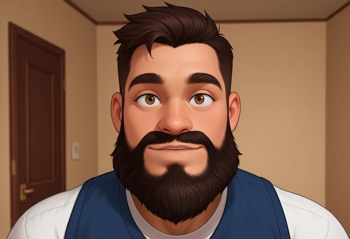(((1boy))),looking at viewer,solo,beard, masterpiece,best quality,amazing quality,very aesthetic,high resolution,ultra-detailed,absurdres,newest,cartoon,toon,