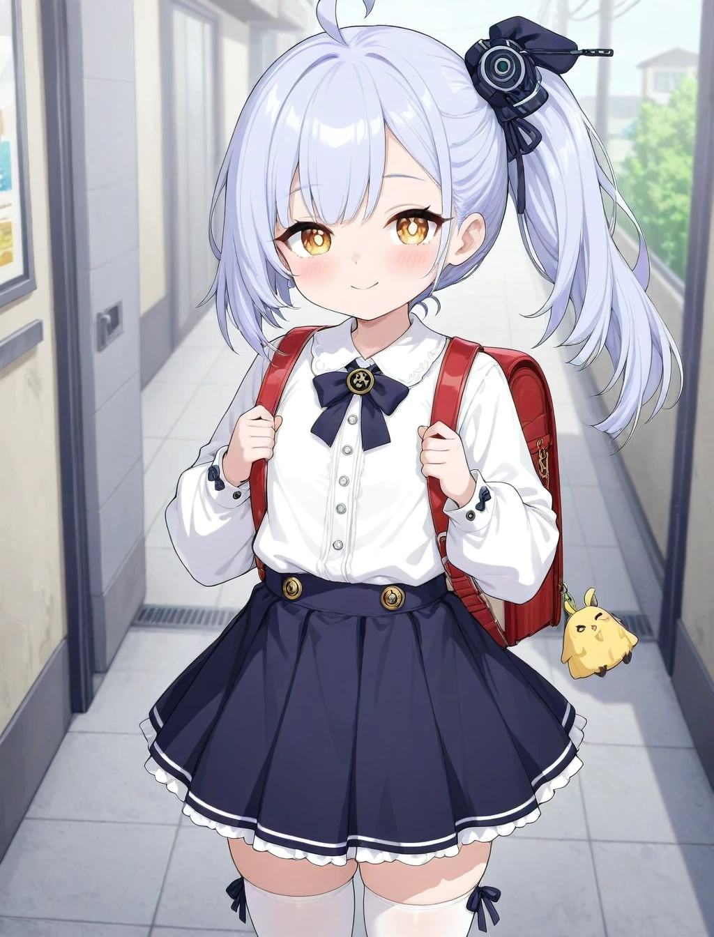 <lora:navi_XL_illustrious-noob_v1:1> 1girl, navi \(azur lane\), child, school uniform,, best quality, masterpiece, high quality,  highres, absurdres ,<lora:NoobV065sHyperDmd:1>