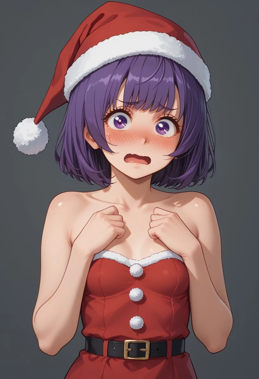 score_9, score_8_up, score_7_up, score_6_up, (1girl ), (solo),
BREAK,
HDA_MasterpieceXL_v.1,
BREAK
1girl: <lora:kasumi kominami-v:2>,kasumi kominami ,small hair,((petite, tiny woman)),purple eyes, purple hair,small breasts
BREAK
((Erotic Christmas clothes)) ,half body,
((embarrassed:1.5)) , blush:1.6, open mouth, wavy mouth,(Hands trying to stop the spectator:1.4)