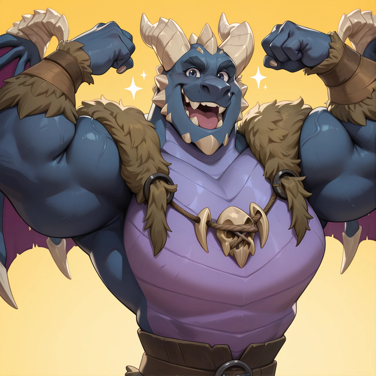 Solo, male (((bovine, red eyes, muscular, broad shoulders, huge pecs, abs, purple body, purple fur, facial tuff, cheek tuft, dark purple hair, mane, chest hair, braided hair, wide hips, hooves feet, purple nipples, tail, horn, spiked wristband, gold arm band, horn ring, nose ring, nose piercing, black thong, big bulge))) standing, maze, stone walls, full body, perfect anatomy, by darkgem, by mystikfox61, by glitter trap boy